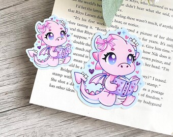 Coquette Book Dragon Sticker | Book Kindle Stickers | Coquette Stickers | Kindle Accessories | Spicy Romance Books  | Book Dragon | Stickers