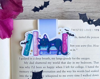 Spooky Bookstack Magnetic Bookmark | Halloween Bookmark | Magnetic Bookmark | Book Lover | Halloween Bookmarks | Bookmarks | Witchy Books |