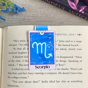 Scorpio Zodiac Tarot Card Magnetic Bookmark: Astrology Gift