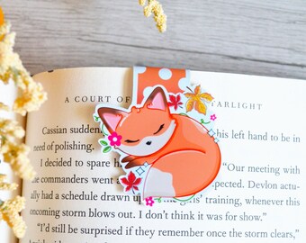 Cute Fall Fox Magnetic Bookmark | Fox Bookmark | Magnetic Bookmark | Cute Fall Bookmarks | Magnetic Bookmark Cute | Bookish Gifts for Her