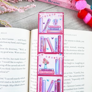 Romance Trope Bookshelf Bookmark: Laminated Cardstock