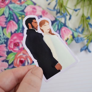 Daphne & Simon Bridgerton Sticker | Portrait Sticker | Book Sticker | Bridgerton Series | Duke of Hastings | Daphne Bridgerton |
