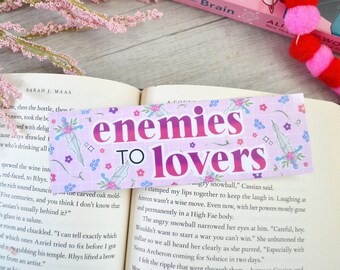 Enemies to Lovers Bookmark: Romance Trope, Book Lover Gift
