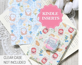 Picnic Kindle Insert: Cottagecore Bookish Accessory