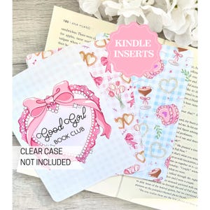 Vintage Coquette Kindle Insert: Bookish Cardstock Art