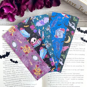Gothic Halloween Bookmarks: Spooky Dark Academia Book Lover Gift
