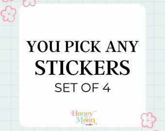 Mix & Match Sticker Set | Sticker Pack | Sticker Set | Book Sticker | Vinyl Stickers | Bookish | Book Stickers | Kawaii | Bridgerton Sticker