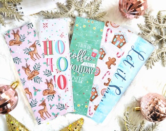 Christmas Bookmarks: Holiday Book Lover Gift Set