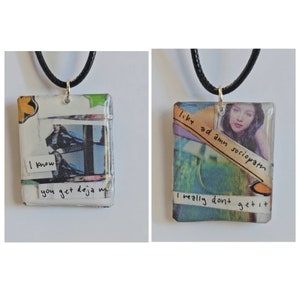 Reversible Sour Olivia Rodrigo Collage Necklace