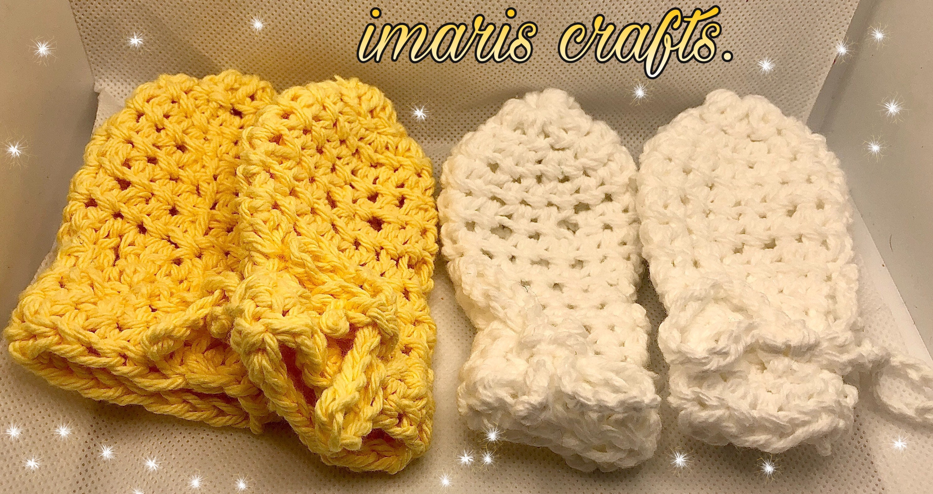 Baby No Scratch Mittens, Crocheted Baby Mittens, Baby Shower Gift