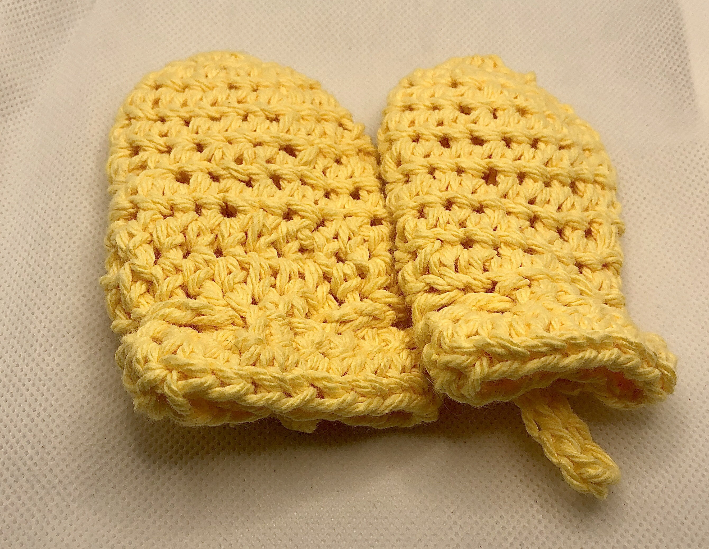 Baby No Scratch Mittens, Crocheted Baby Mittens, Baby Shower Gift