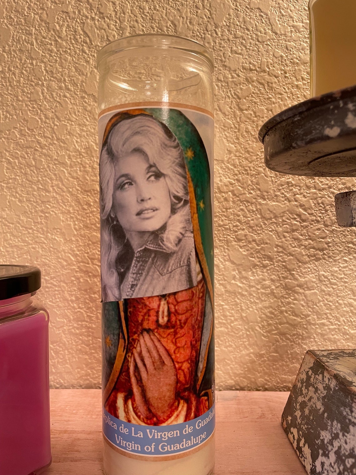 Saint Dolly Candle Etsy