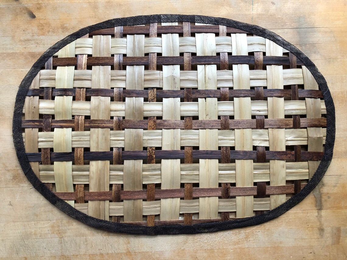 Vintage Bamboo Coasters and Placemats Set of 4 Etsy