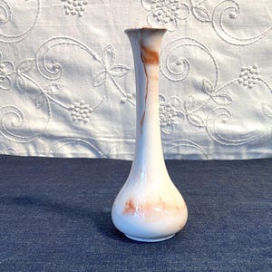 Vintage Alaskan Red Clay Swirl Pottery Bud Vase: Ann Dennis