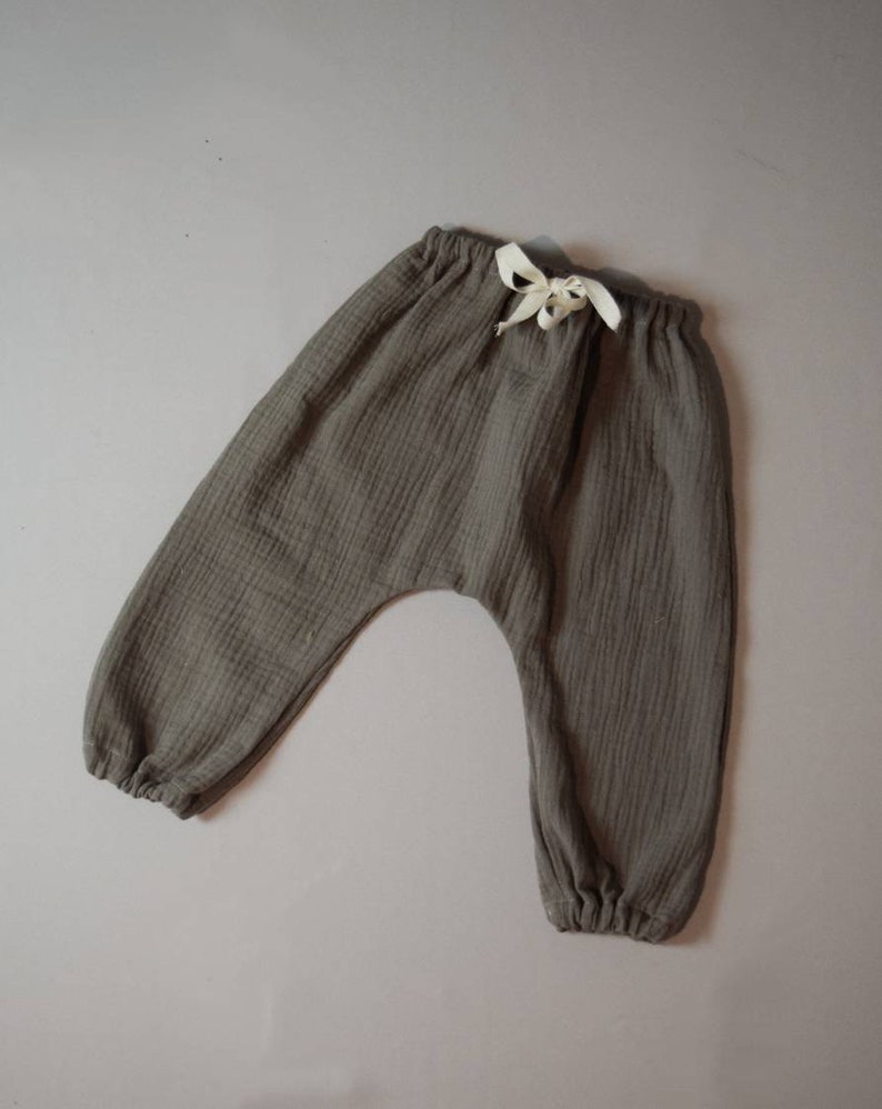 Baby/kids Muslin Linen Harem Trousers Summer Pants - Etsy