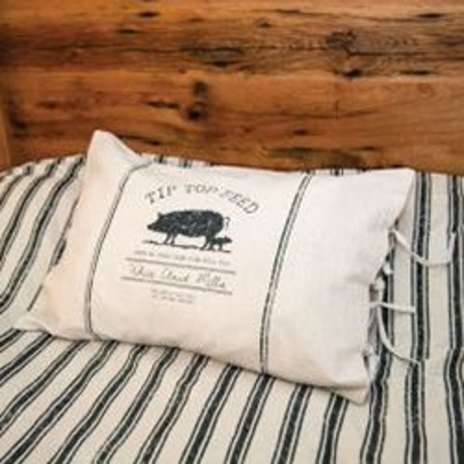 Tip Top Feed Pillow Sham Sham Pillow Sham Country Pillow Etsy