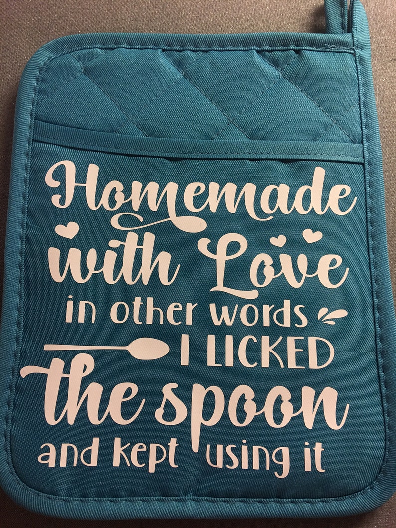 Pot Holder Pocket Pot Holder Pot Holders With Sayings Cute Etsy