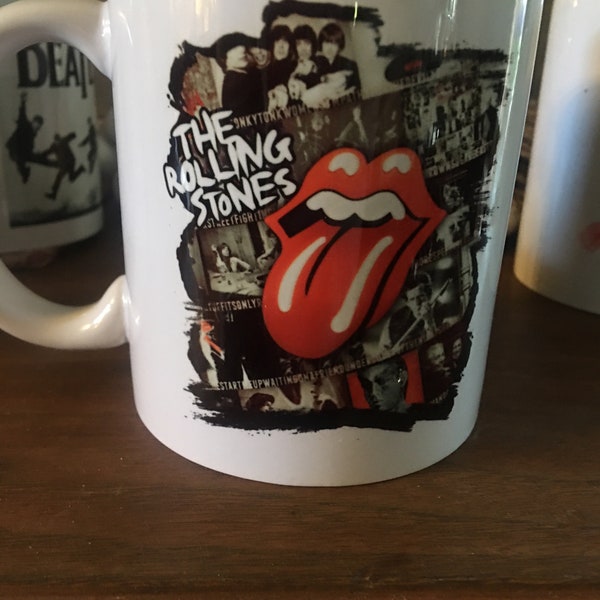 Rolling Stones Mug, Stones Coffee Cup, Rolling Stones Coaster, The Rolling Stones, Coffee Cup, Coffee Mug, Coaster