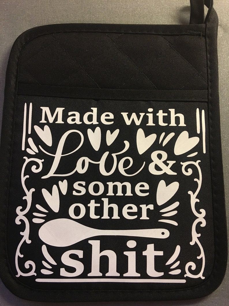 Pot Holder Pocket Pot Holder Pot Holders With Sayings Cute Etsy