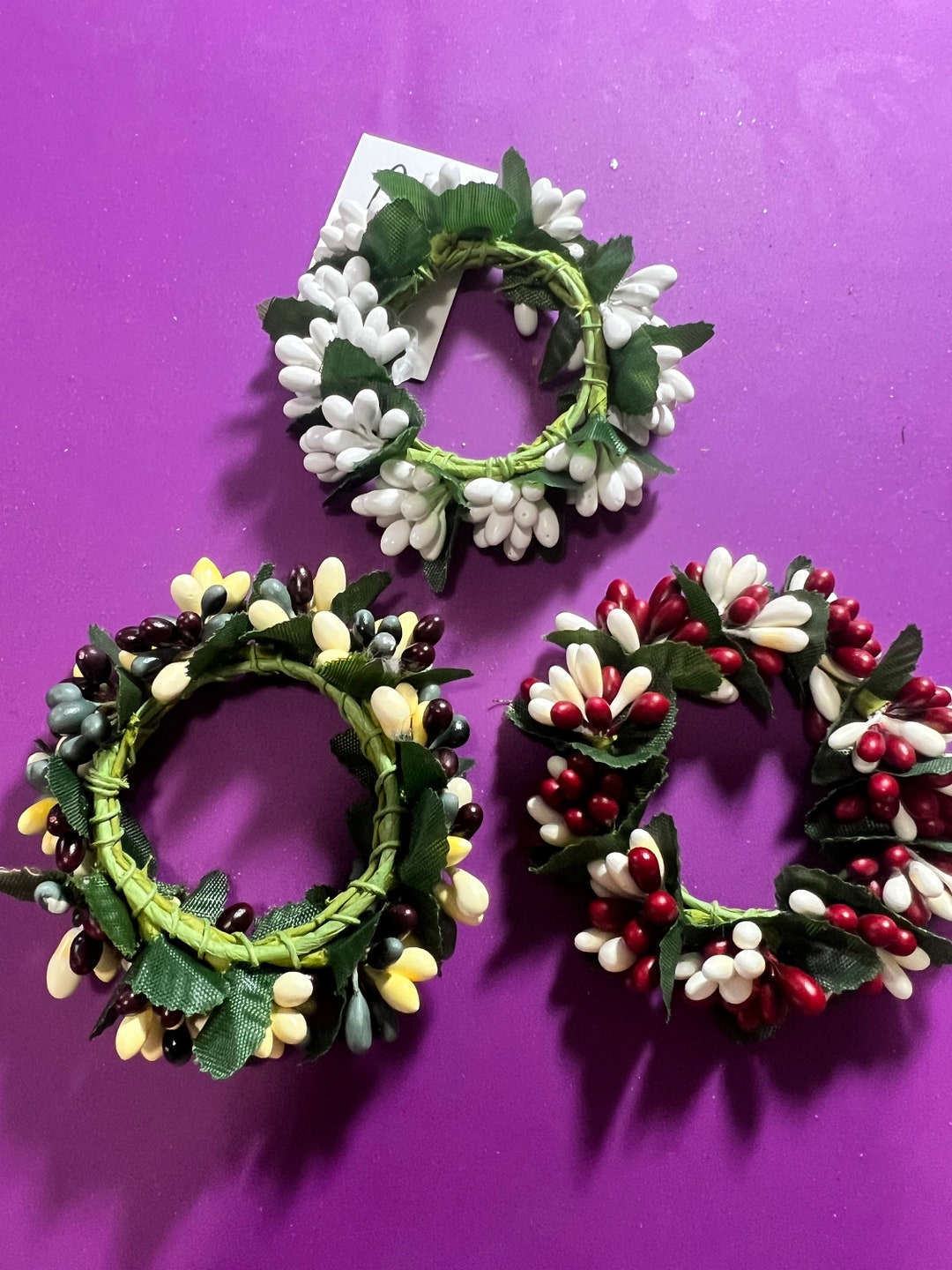Primitive Candle Rings Pip Berry Candle Rings Candle Rings Etsy