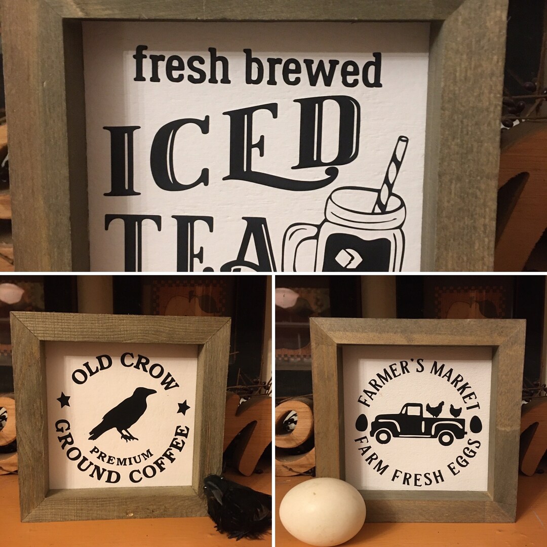 Tier Signs Mini Signs, Shelf Signs, Tier Tray Sign, Country Decor, Sign, Farmhouse ...