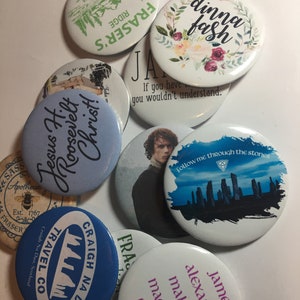 Outlander Buttons, Buttons, Outlander Pins, Outlander