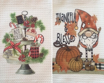 Kitchen Towels, Tea Towels, Kitchen Accessories, Towels, Hand Towels, Dish Towels, Holiday Kitchen Towels, Holiday Tea Towels