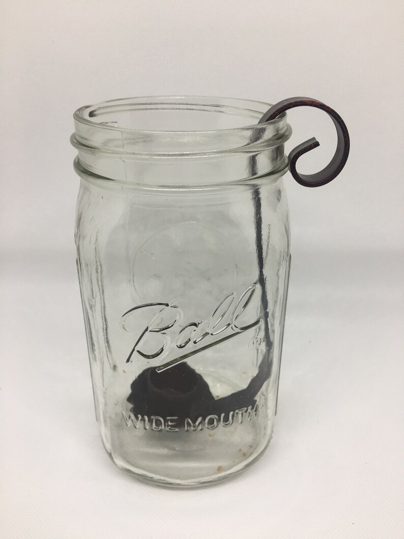 Primitive Taper Holder Taper Holder Country Taper Holder Tin Taper Holder Mason Jar Taper Holder