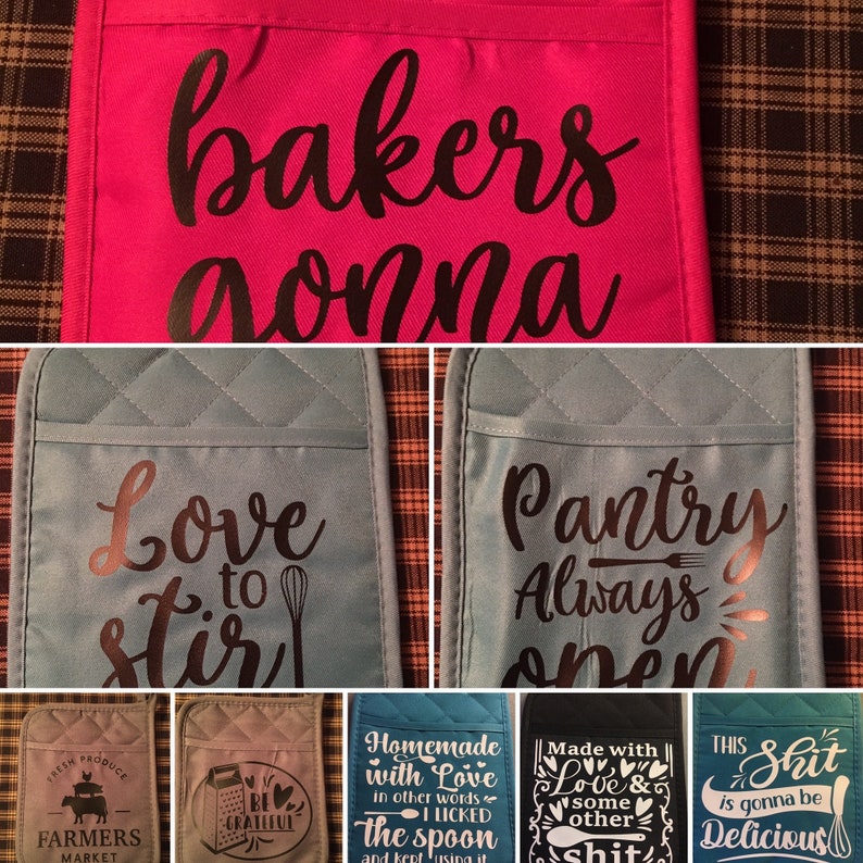 Pot Holder Pocket Pot Holder Pot Holders With Sayings Cute Etsy