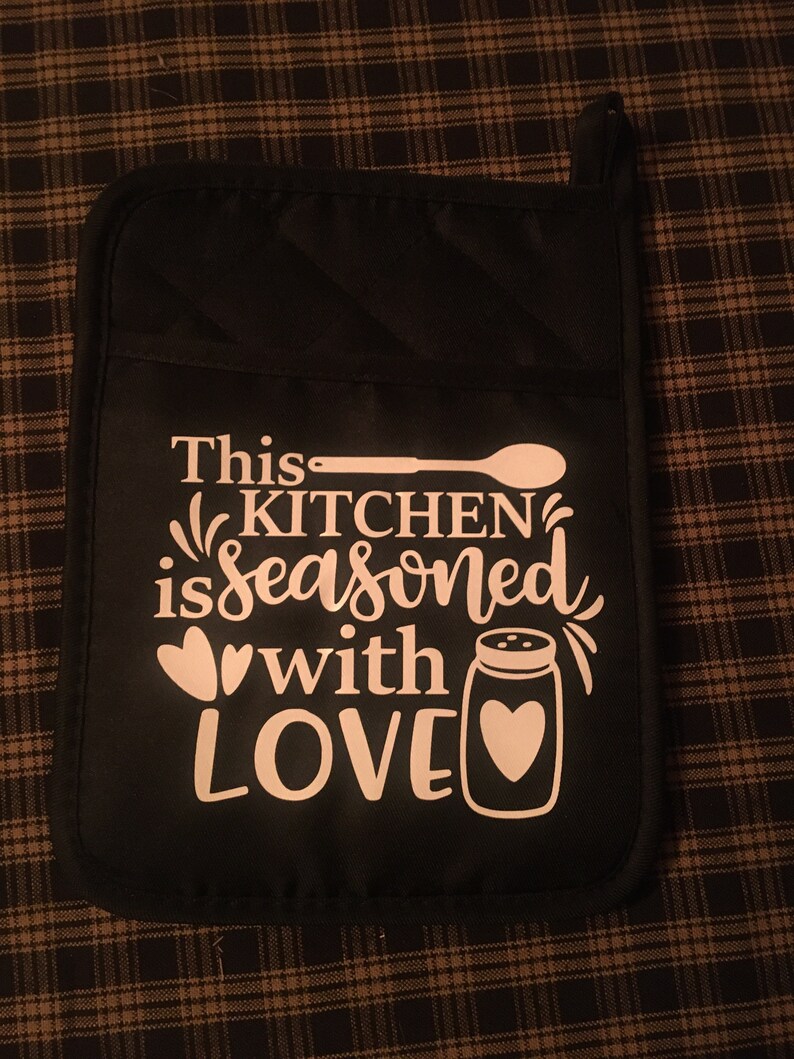 Pot Holder Pocket Pot Holder Pot Holders With Sayings Etsy