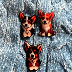 Shrink Plastic Pin, Corgi Shrink Pin, Pins, Corgi, Shrink Pin, Shrink Plastic, Corgi Pin