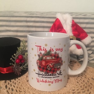 Christmas Mug, Christmas Movie Mug, Hallmark Movie Mug, Red Truck Mug
