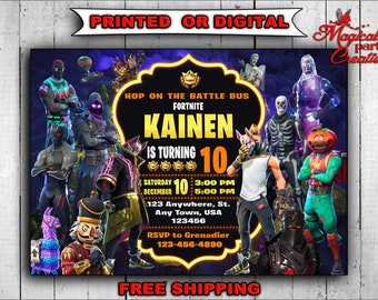 Fortnite birthday invitations free Fortnite birthday invitations free