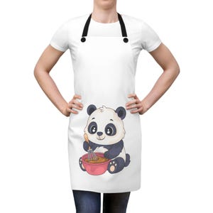 Cute Panda Cooking Apron - Perfect for Chefs, Bakers, Kids&#39; Cooking, Gift for Food Lovers, Fun Kitchen Style
