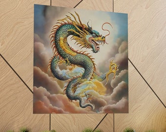 Chinese Dragon, Hinchel, home decor, wall art, John Salminen, Asian art, Yin and Yang, Symbol of Prosperity, Guardian