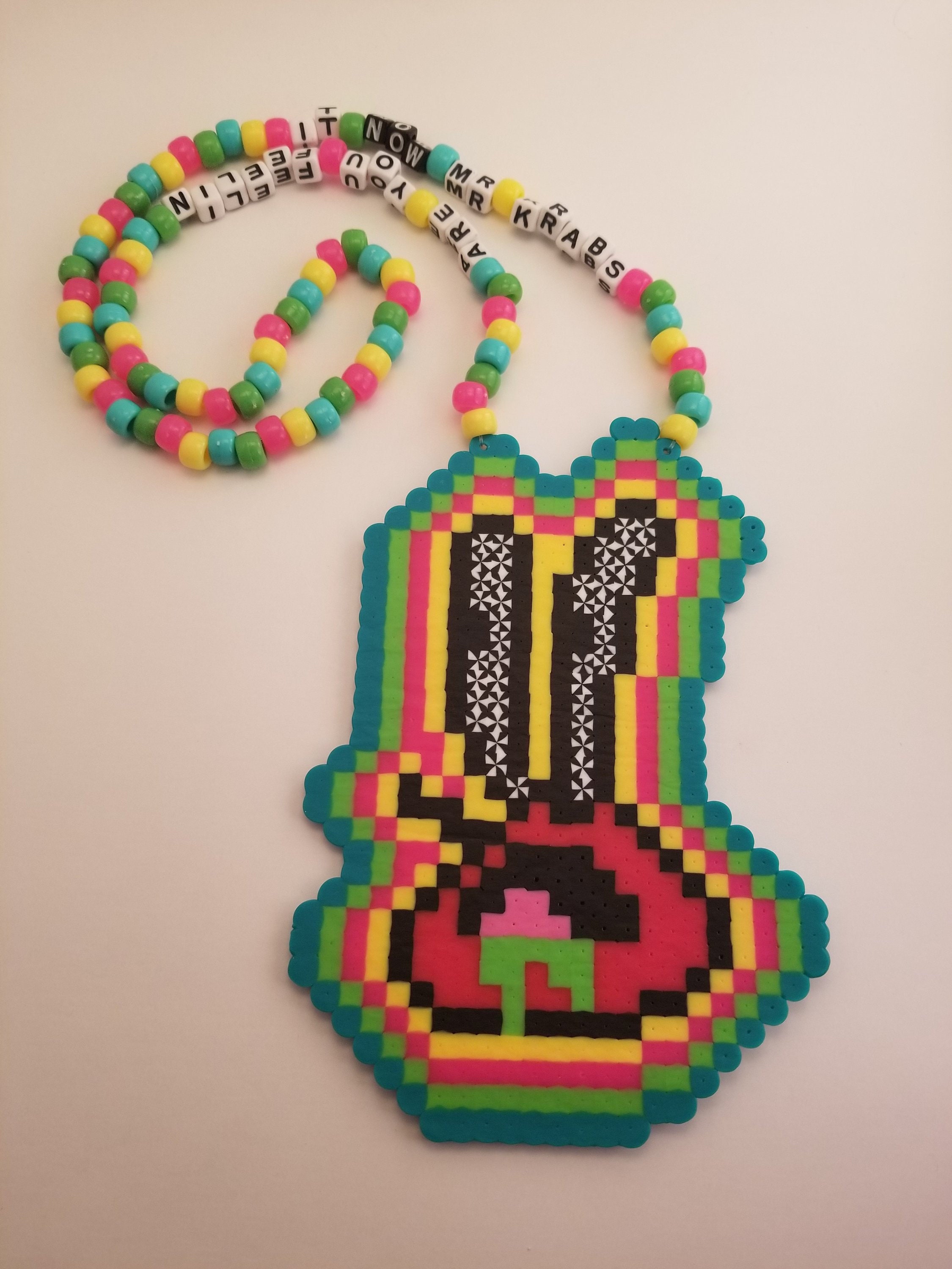Jauz Kandi Necklace | Perler beads designs, Perler bead patterns, Kandi  patterns