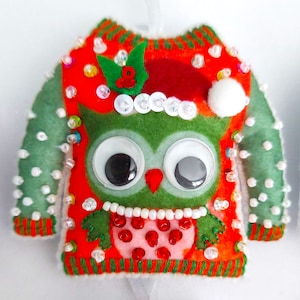 Hässliche Weihnachten Pullover Ornament Personalisierte lustige Ornament Grün Weihnachtsbaum Dekor 2025
