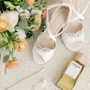 Crystal Rhinestone Shoe Clips: Wedding Shoe Jewelry (2pcs, 7cm)