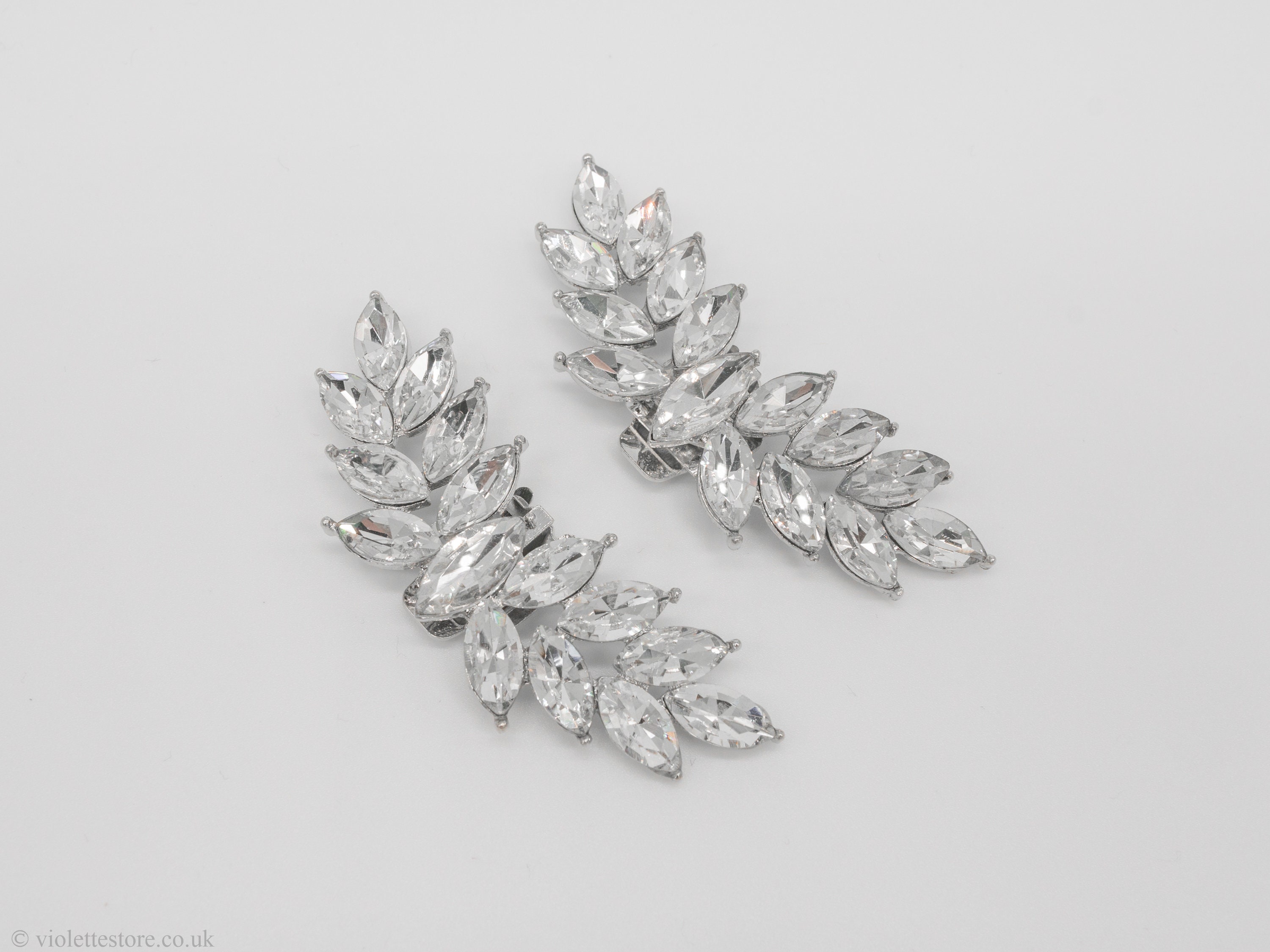 Shoe Clips Wedding Shoe Clips Bridal Shoe Clips Crystal Etsy UK