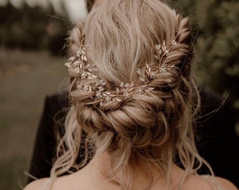 Liane de cheveux de mariée, accessoires de cheveux de mère de la mariée, accessoire de cheveux pour les mariées, morceau de cheveux de demoiselle d'honneur, accessoire de cheveux de mariée