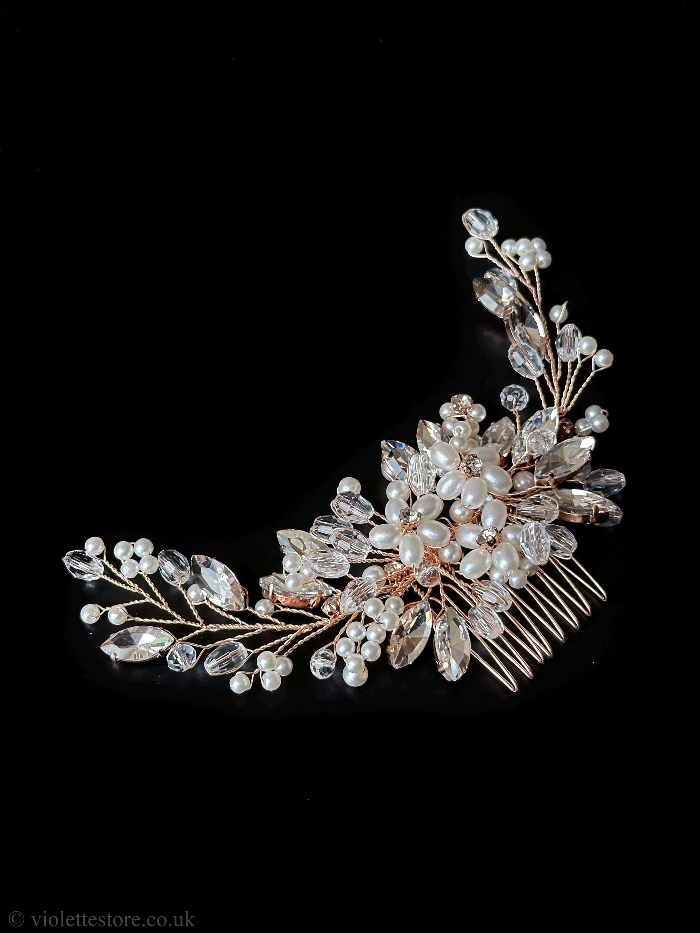 Pettine Per Capelli Sposa Capelli Gioielli Oro Capelli - Italia - Foto 7