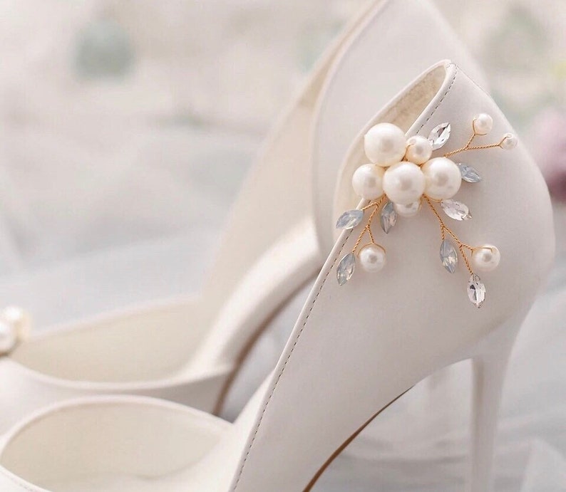 Pearl Shoe Clips Bridal Shoe Accessories Wedding Clips Gift Etsy