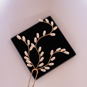 Bridesmaid Hair Pins, Gold Pin for Brides and Bridesmaids, Bridal Hair Accessories, Mother of ...