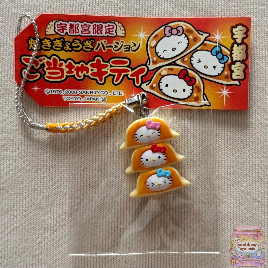 Hello Kitty Triple Gyoza Dumpling 2008 Gotochi Charm Strap - Etsy