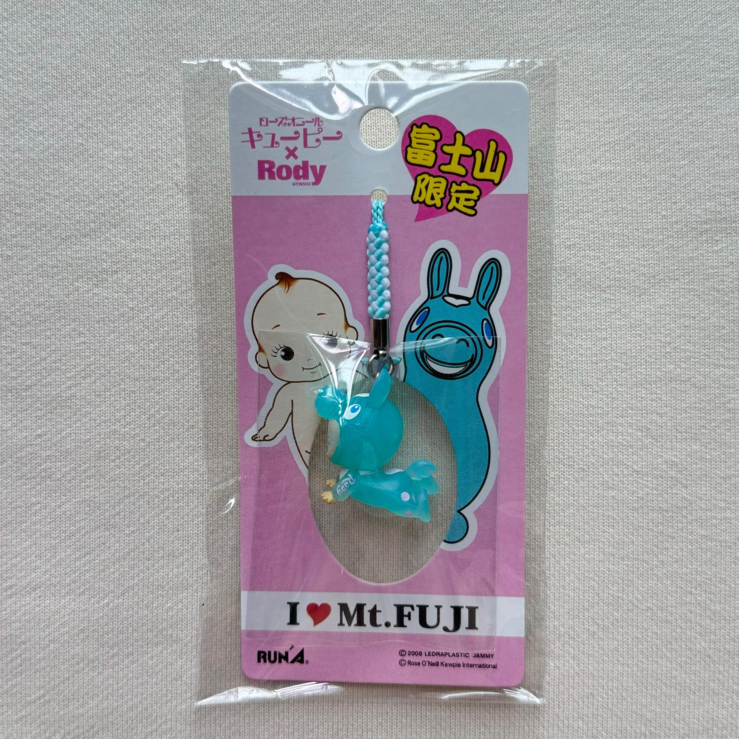 キューピー×RODY コラボ 富士山限定 ストラップI  ❤︎ Mt.FUJI I Love Mt. Fuji - Rody X Rose O' Neill Kewpie QP Gotochi