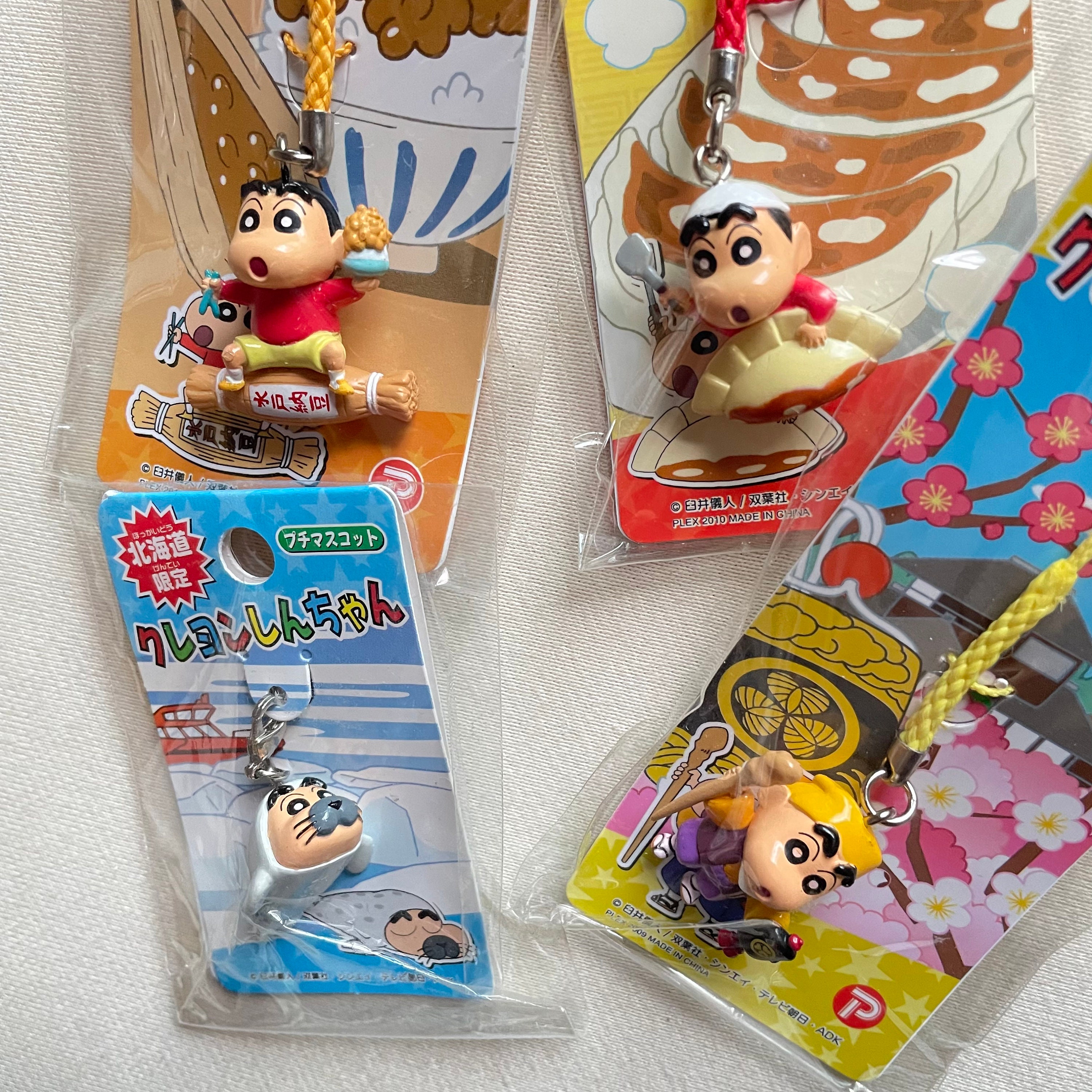 Cute Shinchan 3D Silicon Keychain and Keyring Holder with Bag Charm And Strap For Boys And Girls