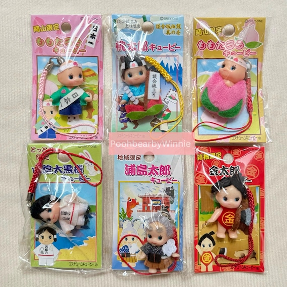 キューピー（6個セット）日本の昔話キャラクター ご当地ぬいぐるみ