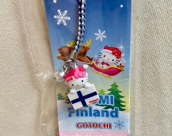 Kitty 2011 Vintage Gotochi - Finland Suomi Winter Christmas Santa Charm Strap