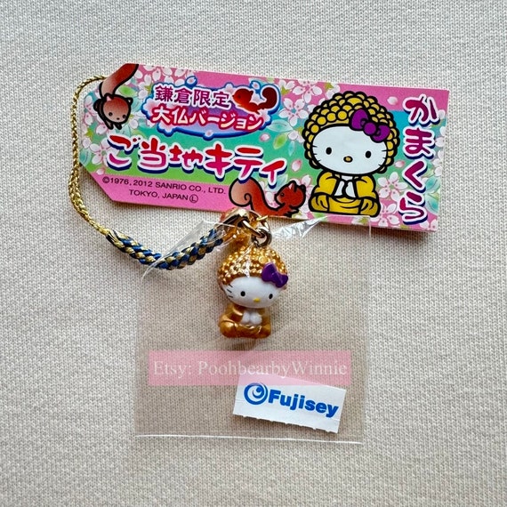 GOTOUCHI KITTY ストラップ Hello Kitty Great Buddha of Kamakura 2012 Gotochi Charm Strap - Etsy