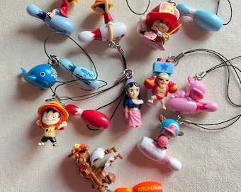 One Piece anime Round1 Bowling Pin Charm Strap